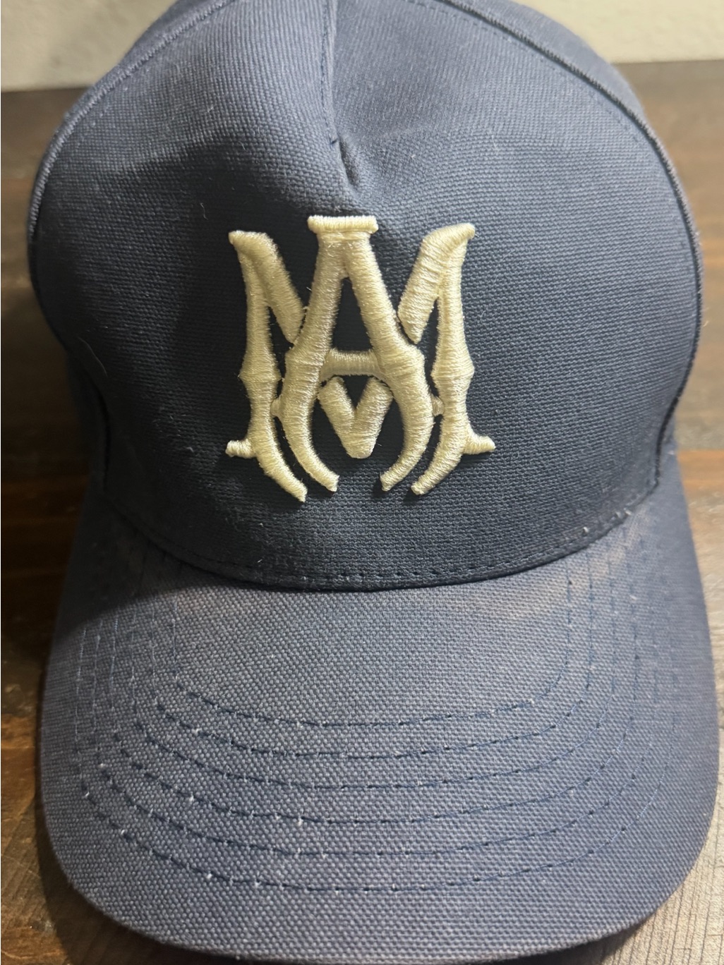 Amiri MA Navy Baseball Hat  Authentic